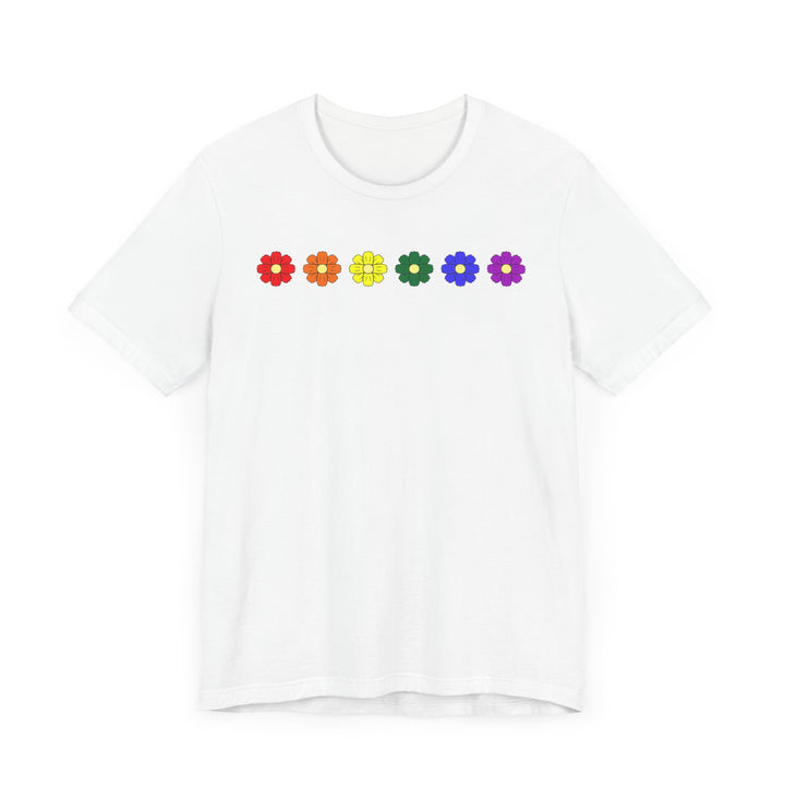 LGBTQ Pride Shirt - Cosmos Flowers