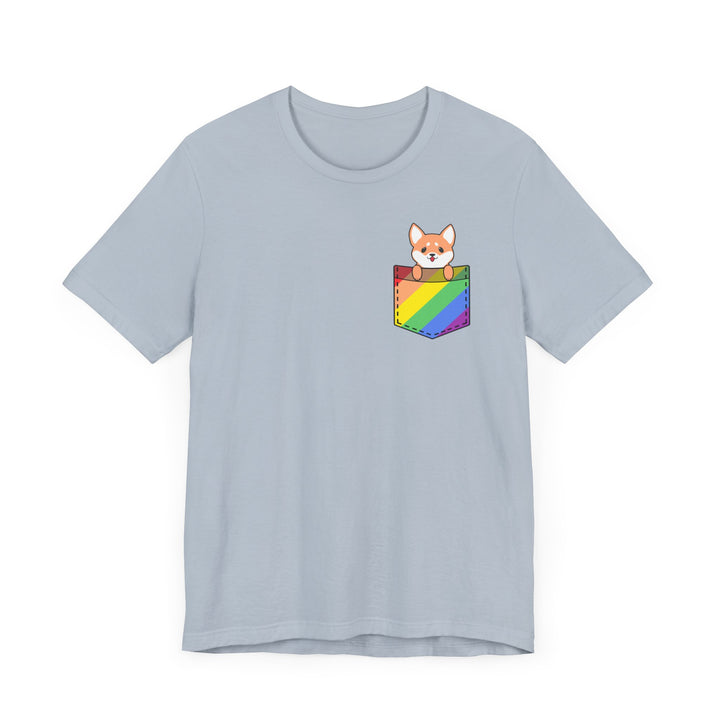 LGBTQ Pride Shirt - Dog In Fake Pocket