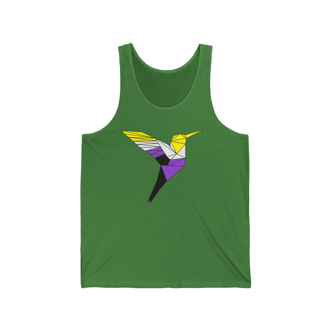 Nonbinary Tank Top - Polygon Hummingbird