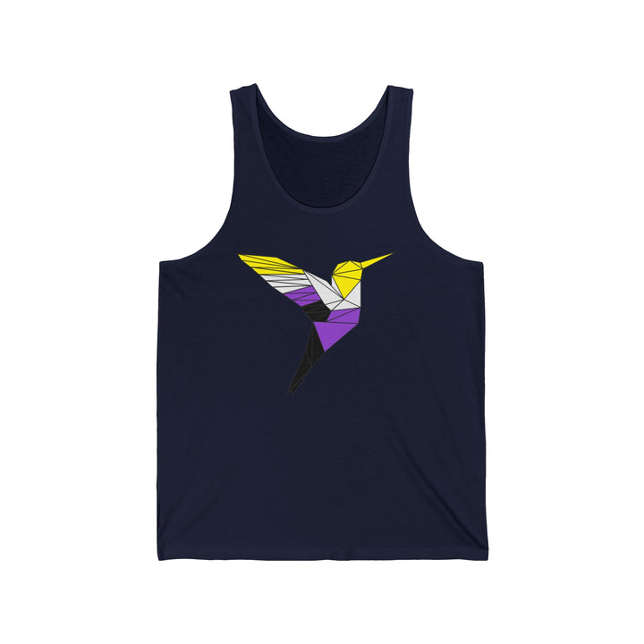 Nonbinary Tank Top - Polygon Hummingbird