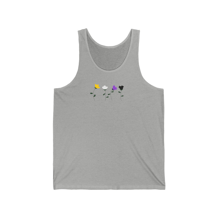 Nonbinary Tank Top - Simple Flowers