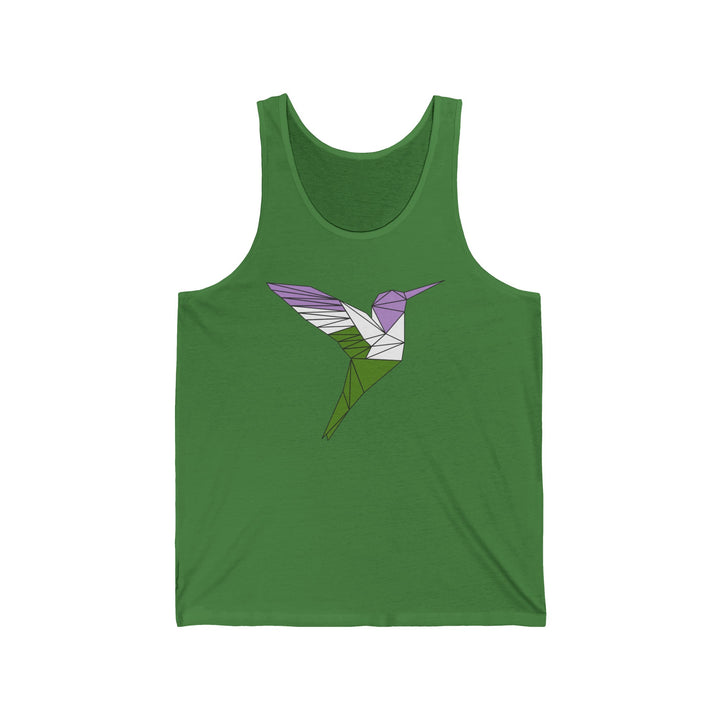 Genderqueer Tank Top - Polygon Hummingbird