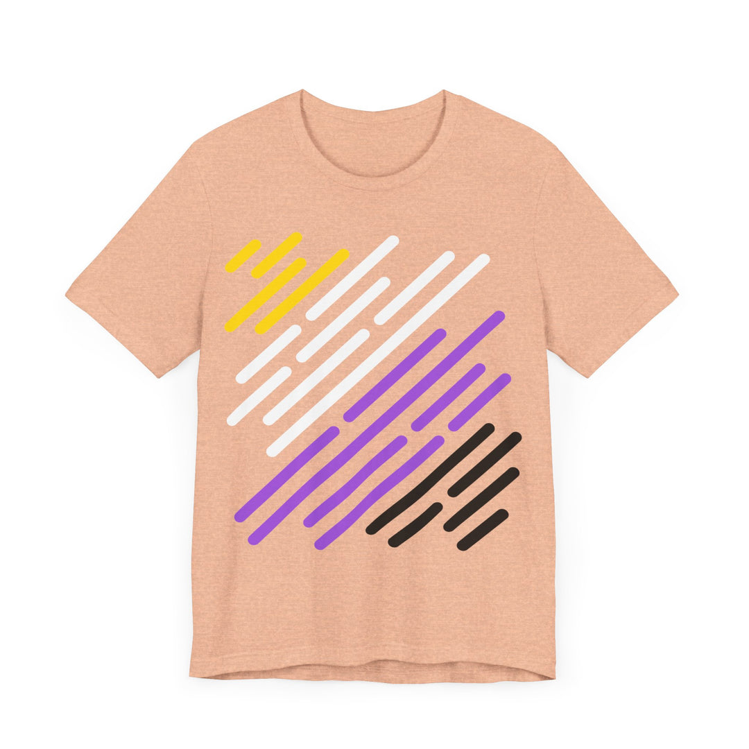 Nonbinary Shirt - Nonbinary Pride Flag Stripes