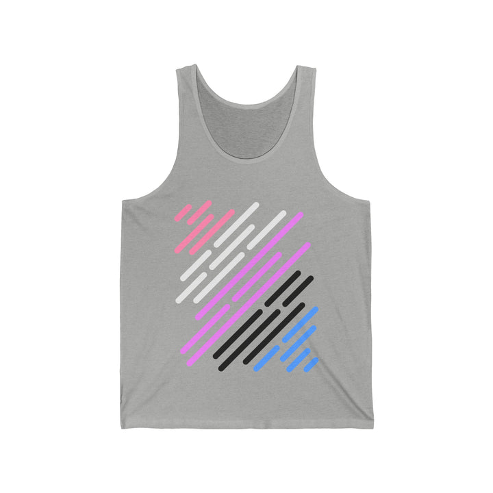 Genderfluid Tank Top - Genderfluid Flag Stripes