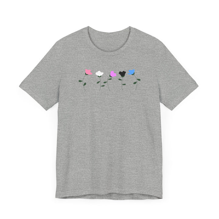 Genderfluid Shirt - Simple Flowers