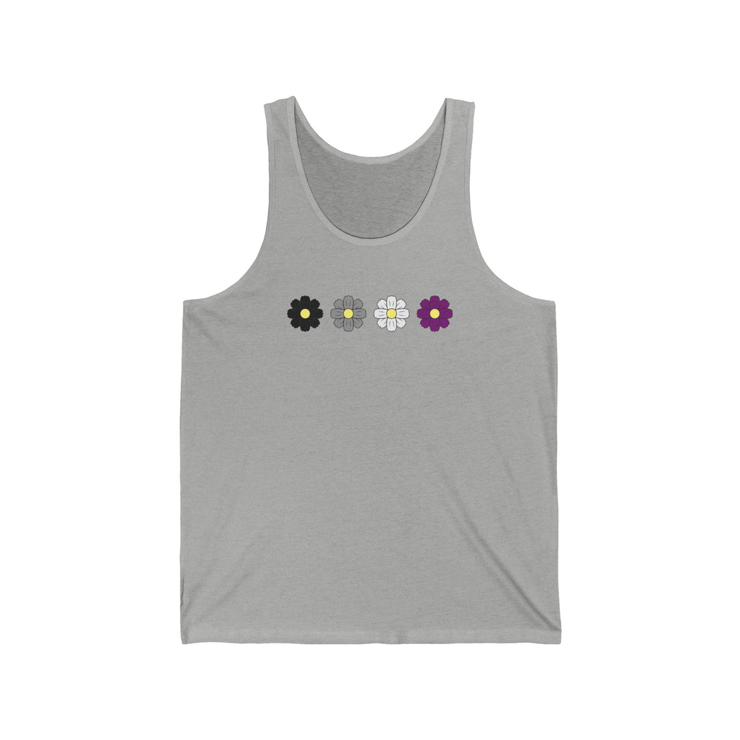 Asexual Tank Top - Cosmos Flowers