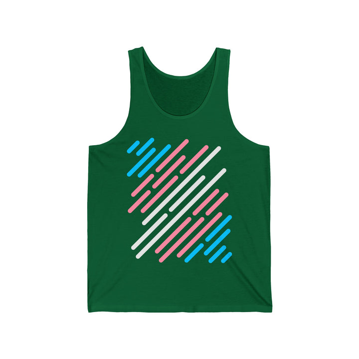 Trans Tank Top - Trans Flag Stripes