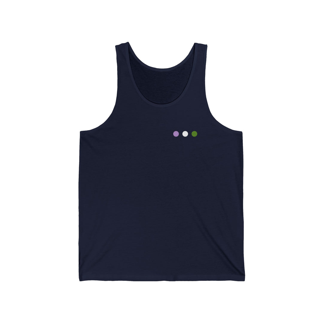 Genderqueer Tank Top - Subtle Dot