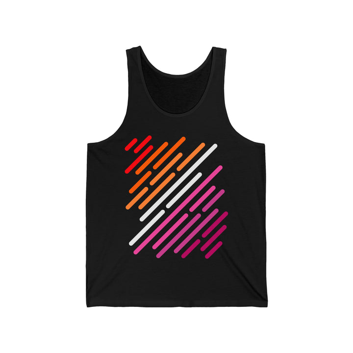 Lesbian Tank Top - Lesbian Flag Stripes