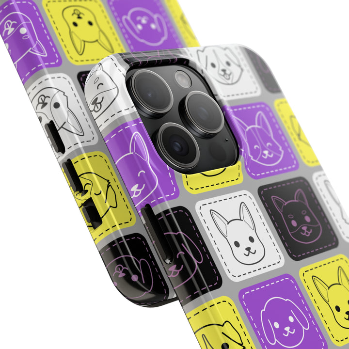 Nonbinary iPhone Case - Kawaii Dogs