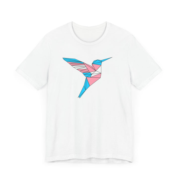 Trans Shirt - Polygon Hummingbird