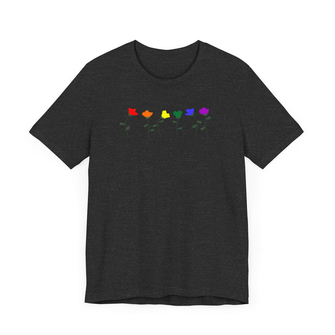 LGBTQ Pride Shirt - Simple Flowers