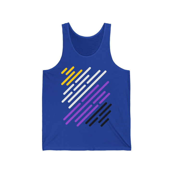 Nonbinary Tank Top - Enby Flag Stripes