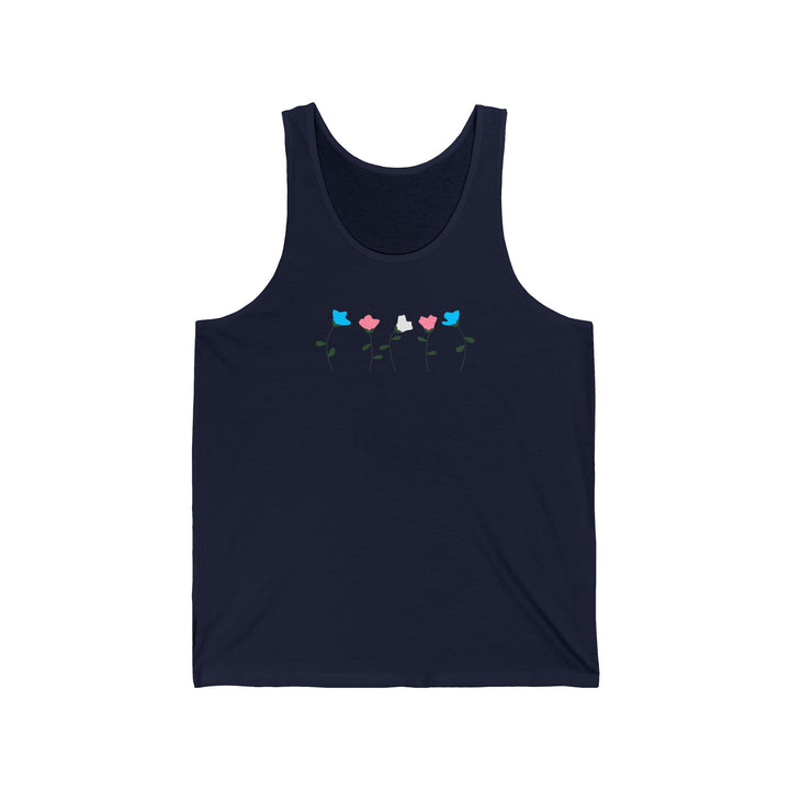 Trans Tank Top - Simple Flowers