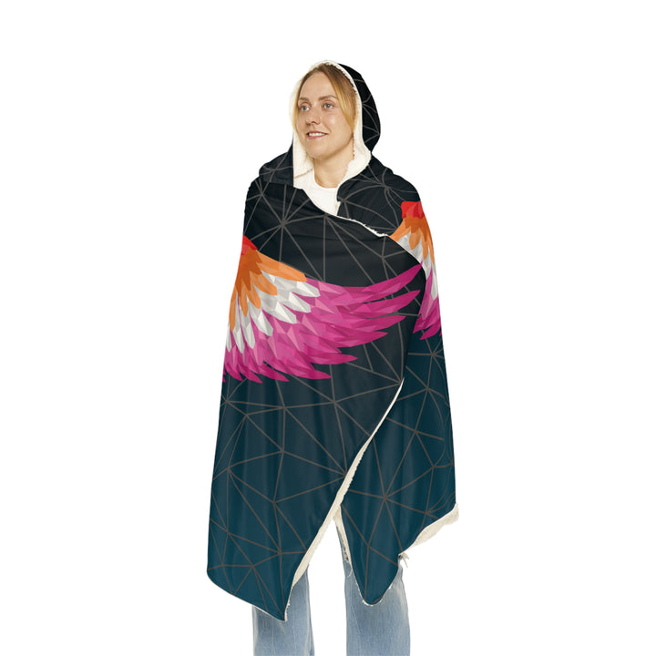 Lesbian Blanket Hooded - Wings