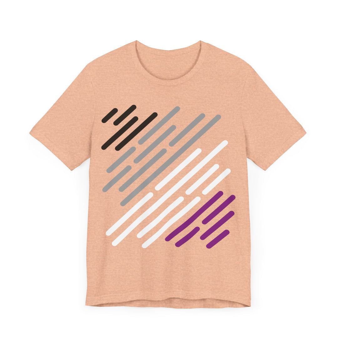 Asexual Shirt - Asexual Pride Flag Stripes