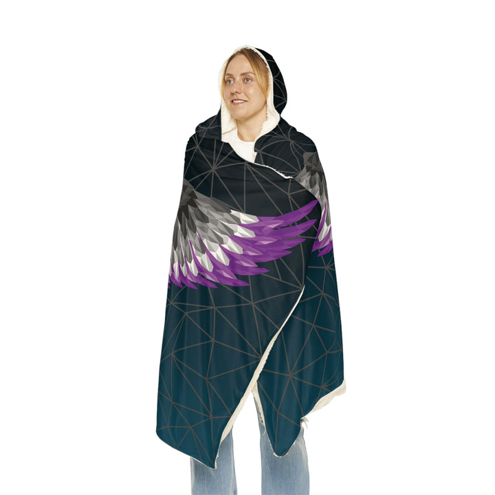 Asexual Blanket Hooded - Wings