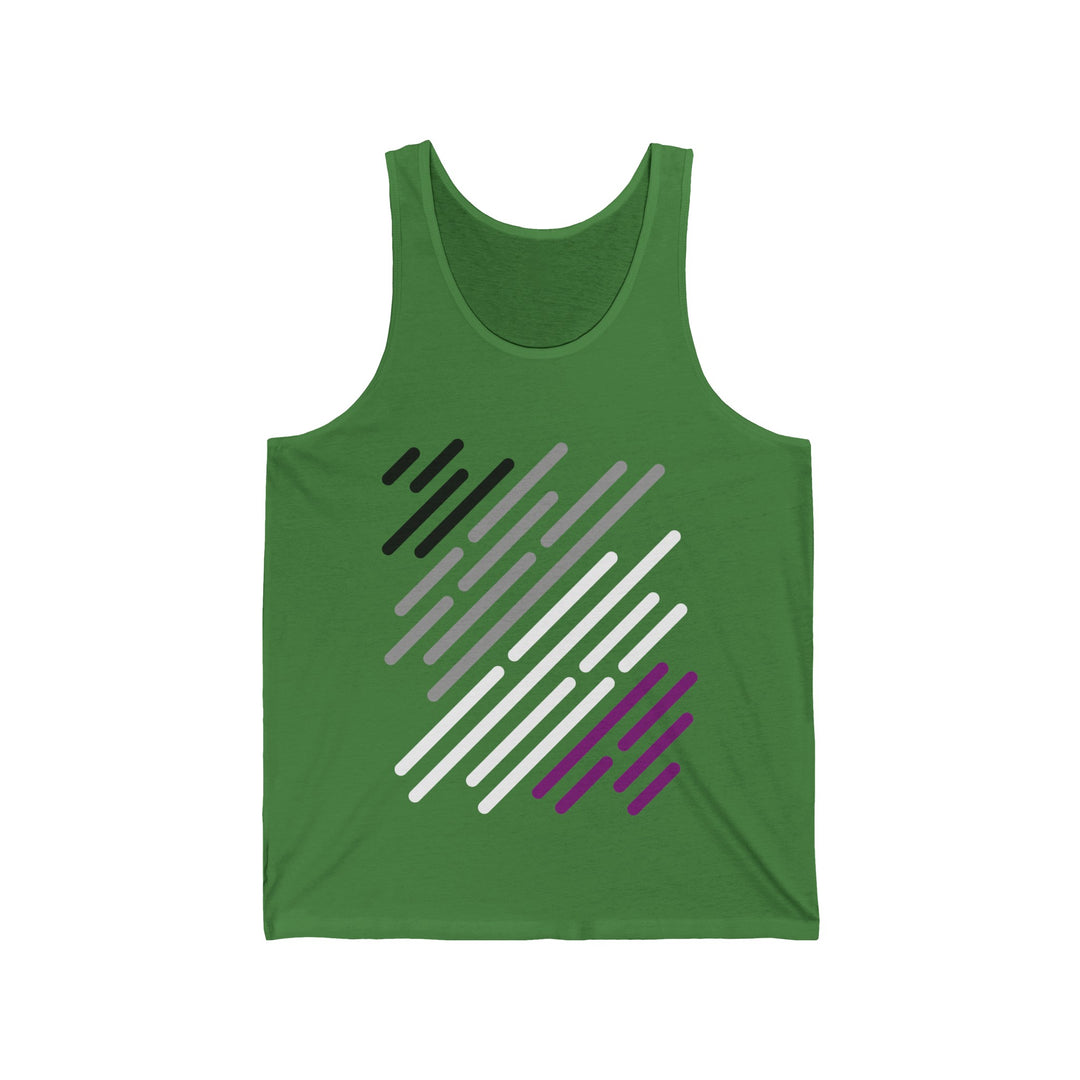 Asexual Tank Top - Ace Flag Stripes