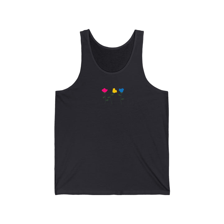 Pansexual Tank Top - Simple Flowers