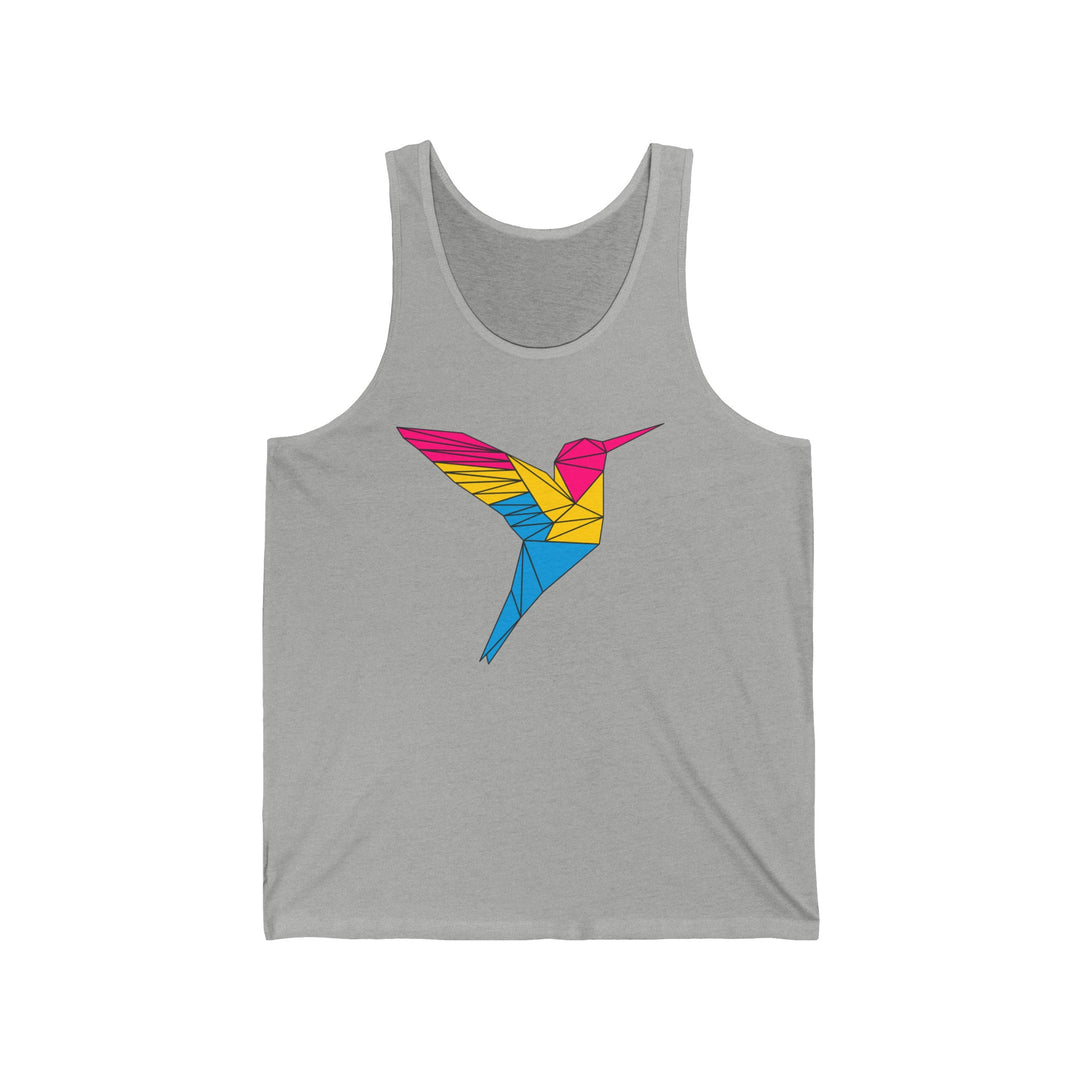 Pansexual Tank Top - Polygon Hummingbird