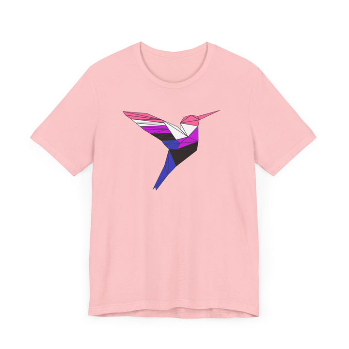 Genderfluid Shirt - Polygon Hummingbird