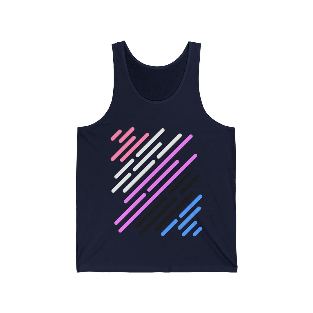 Genderfluid Tank Top - Genderfluid Flag Stripes