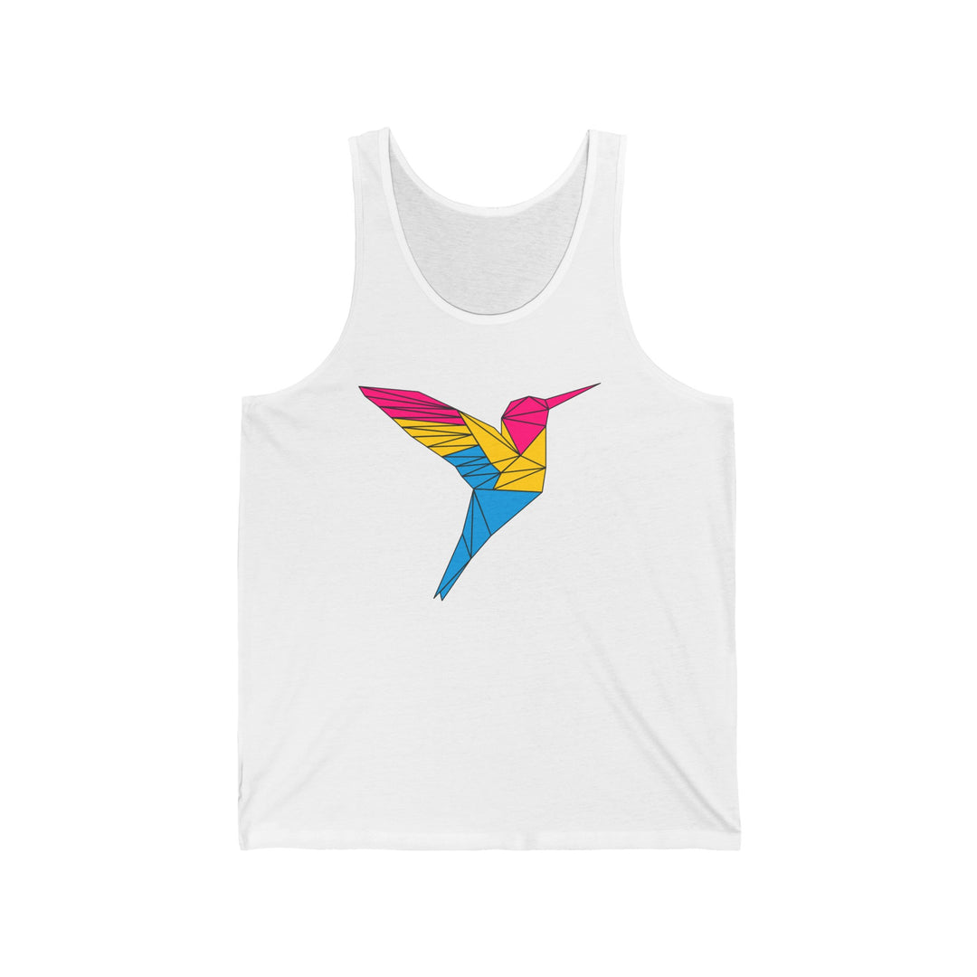 Pansexual Tank Top - Polygon Hummingbird