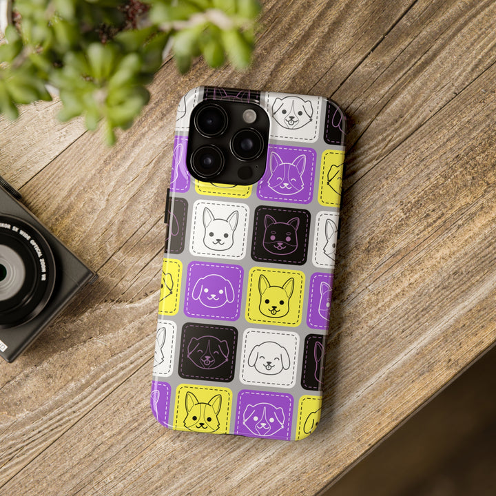 Nonbinary iPhone Case - Kawaii Dogs