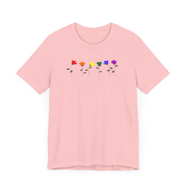 LGBTQ Pride Shirt - Simple Flowers