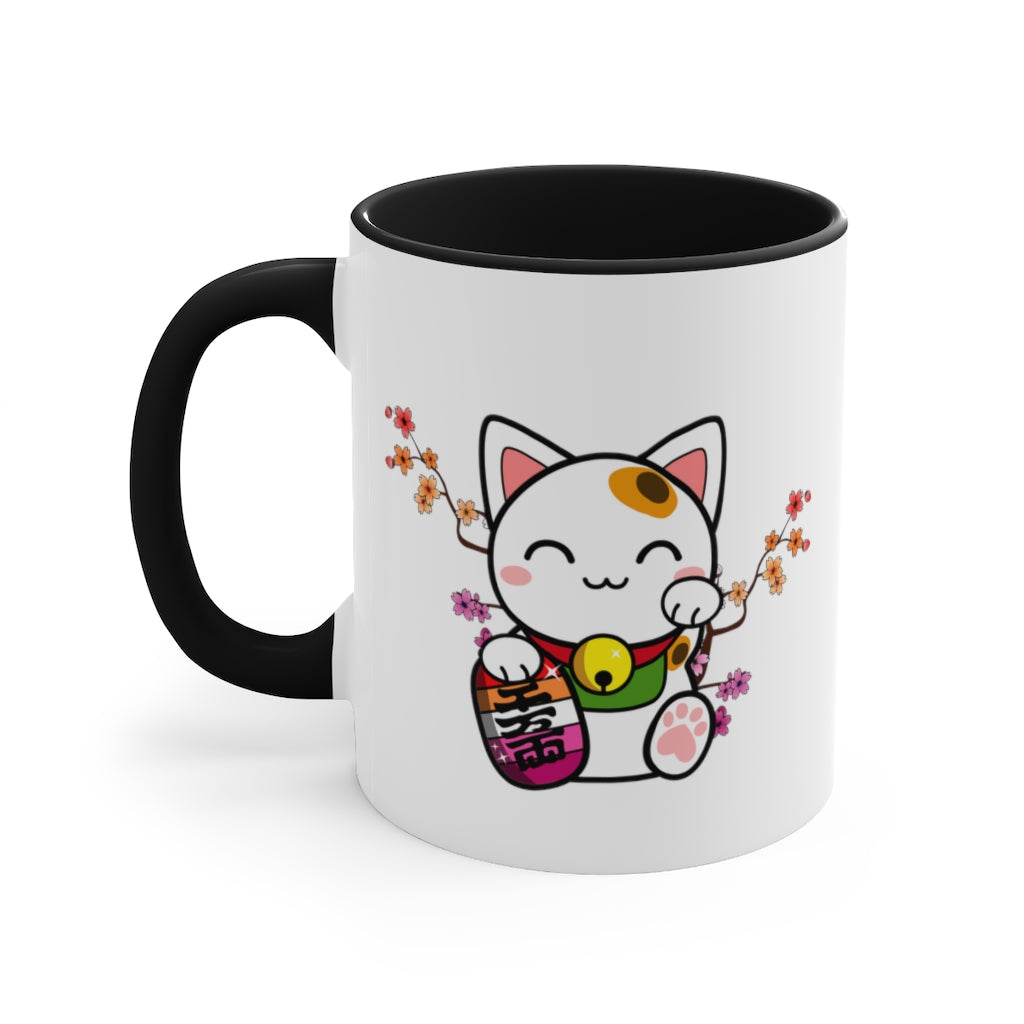 Maneki Neko Lesbian Accent Mug