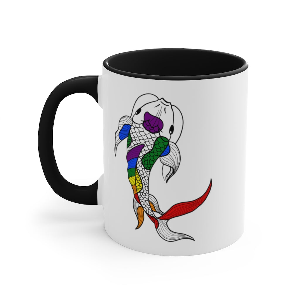 LGBTQ+ Koi Accent Mug