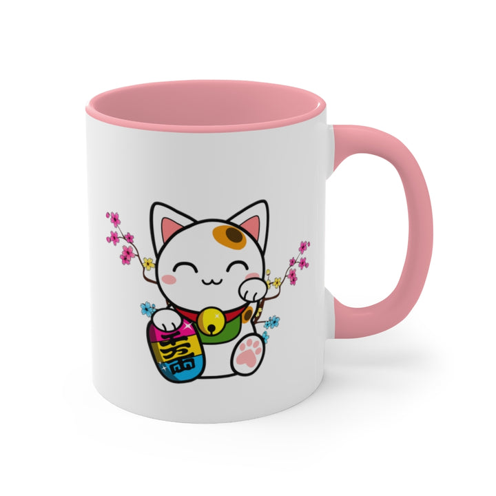 Maneki Neko Pansexual Accent Mug