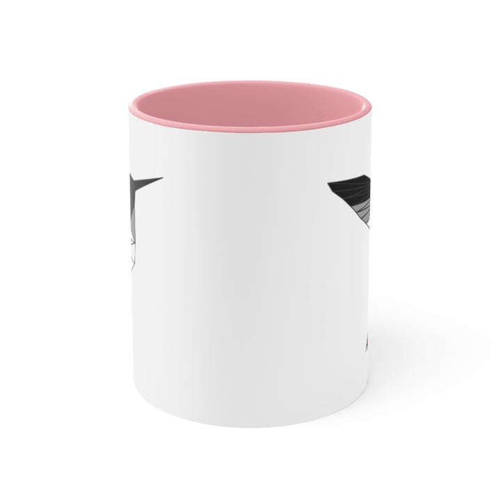 Polygon Hummingbird Asexual Accent Mug