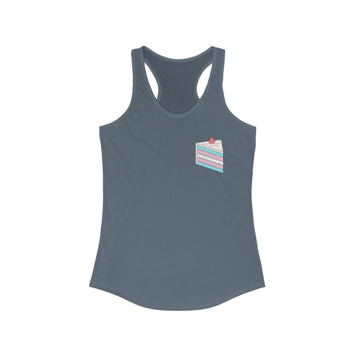 Trans Tank Top Racerback - Cake