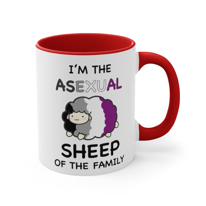 I'm The Asexual Sheep Of The Family Accent Mug