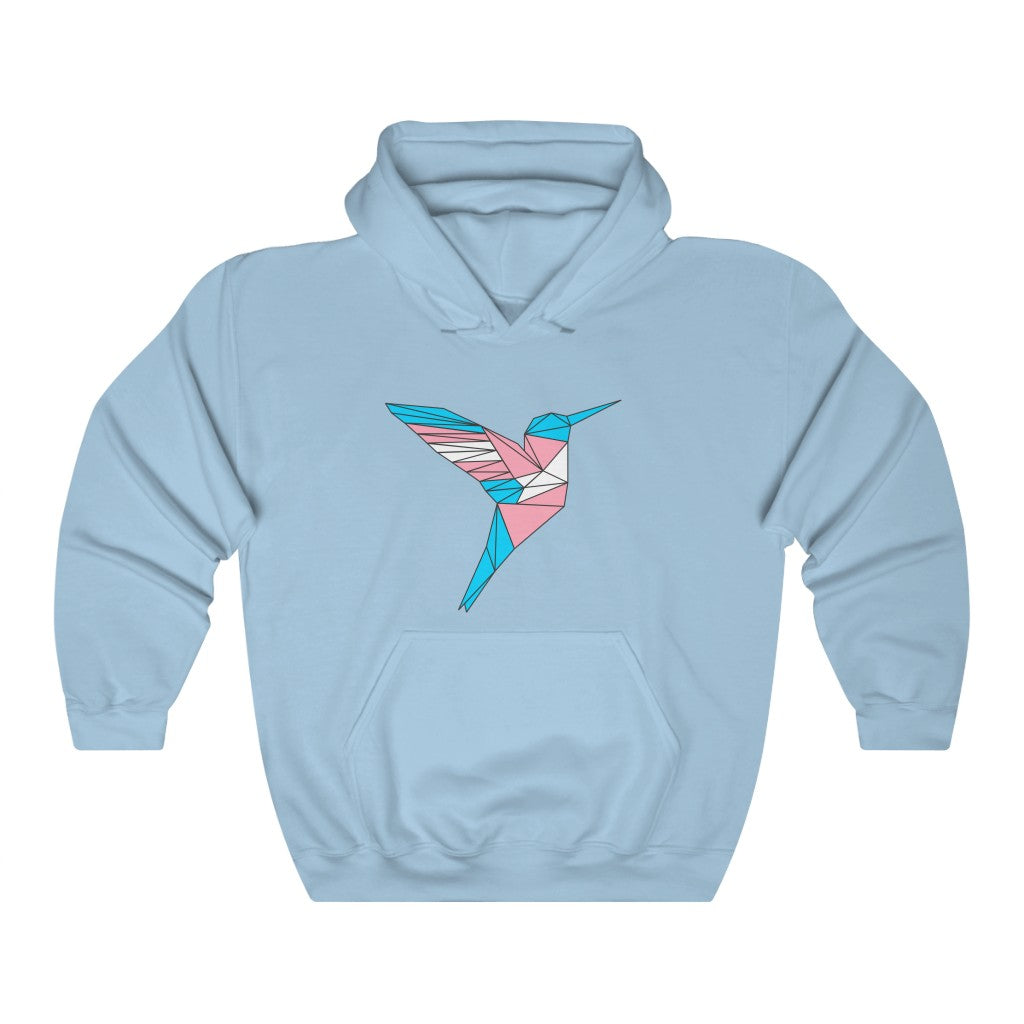 Polygon Hummingbird Trans Gender Neutral Hoodie