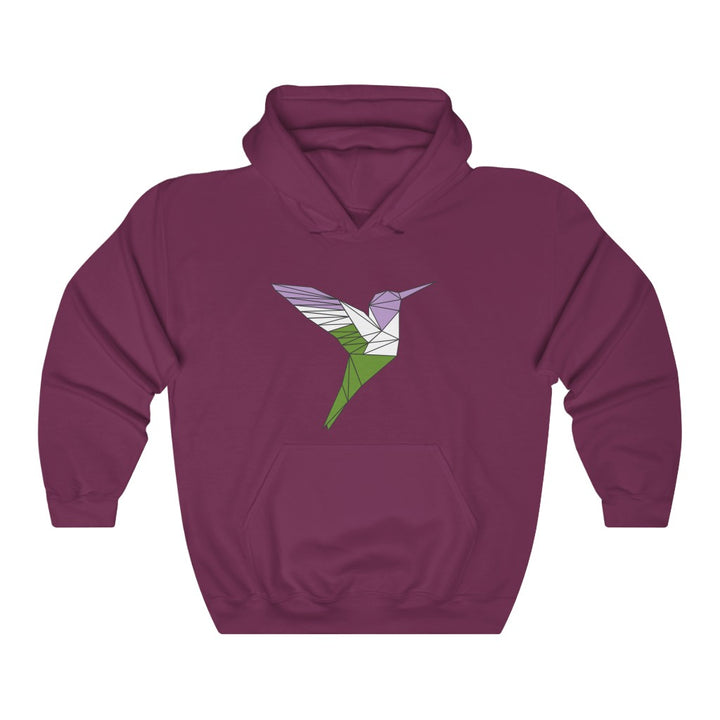 Polygon Hummingbird Genderqueer Gender Neutral Hoodie