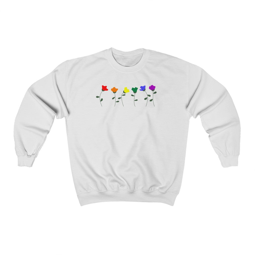 LGBTQ+ Flower - Gender Neutral Sweatshirt