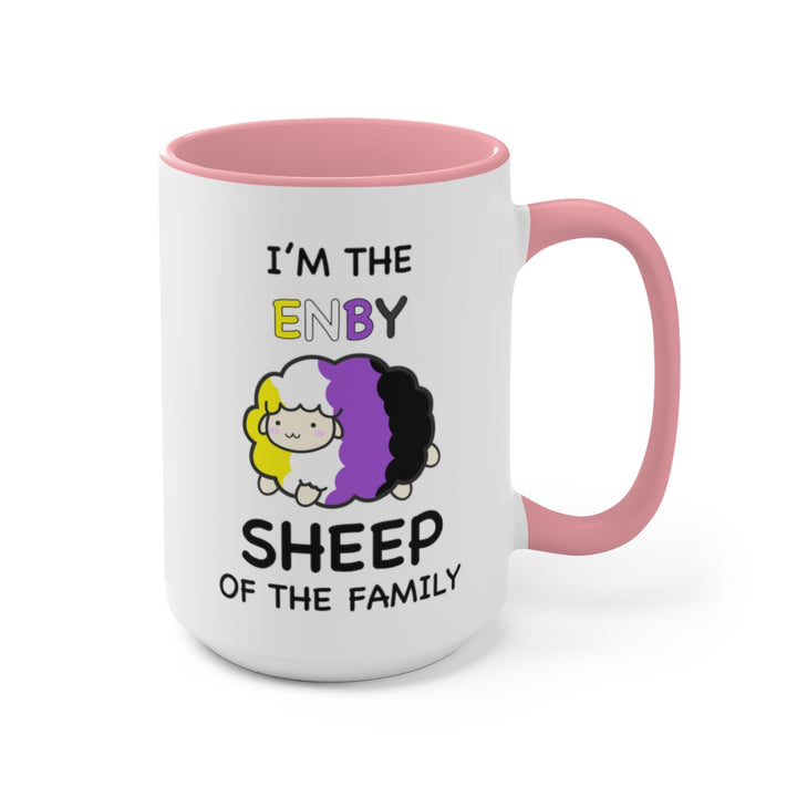 I'm The Nonbinary Sheep Of The Family Accent Mug