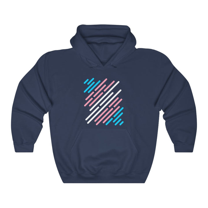 Trans Flag Stripe Gender Neutral Hoodie