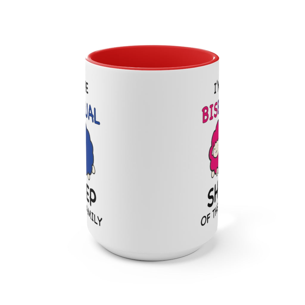 I'm The Bisexual Sheep Of The Family Accent Mug