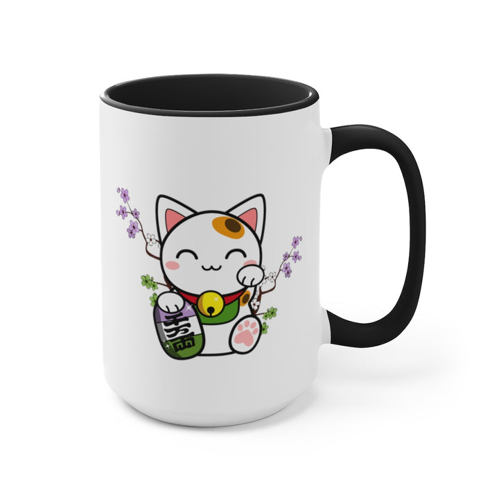 Maneki Neko Genderqueer Accent Mug