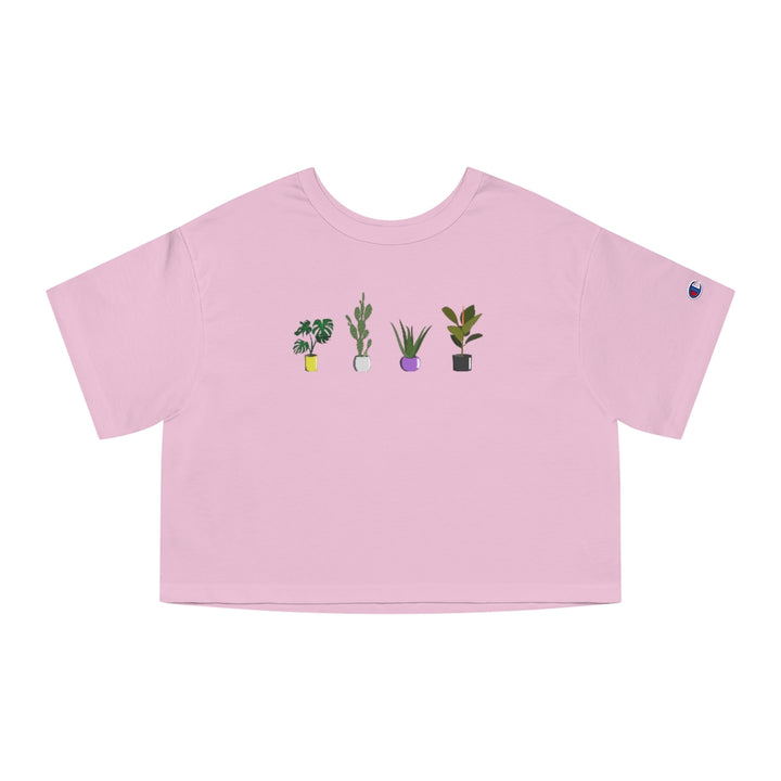 Champion - Succulent Plants Nonbinary Cropped T-Shirt