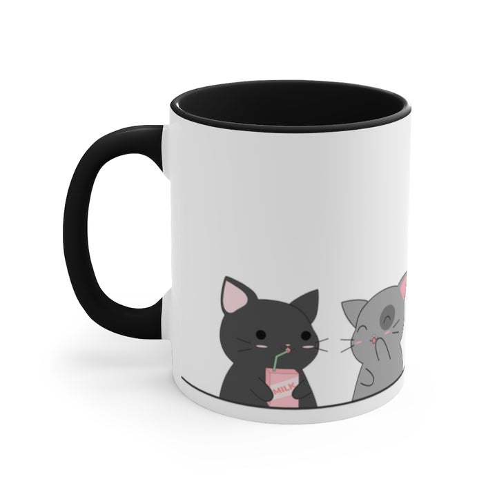 Kawaii Cats Asexual Accent Mug