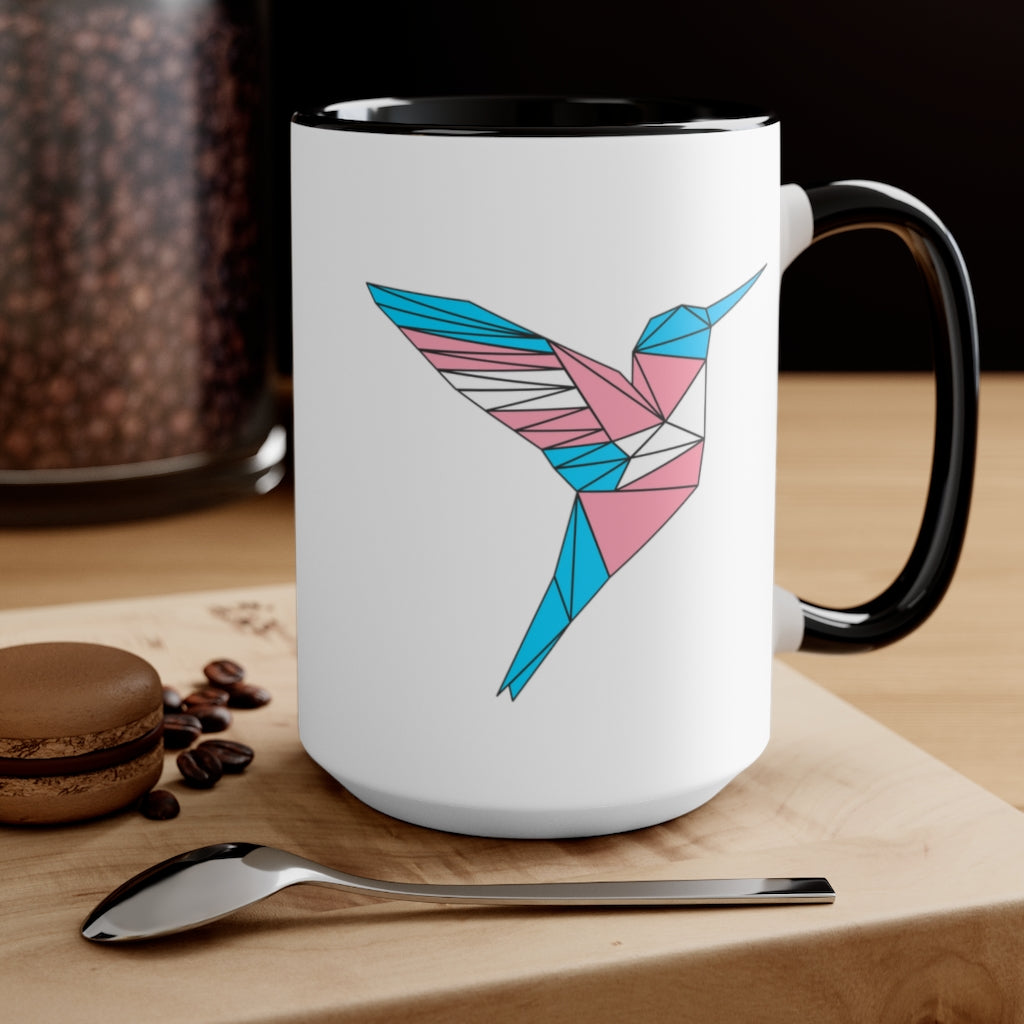 Polygon Hummingbird Trans Accent Mug