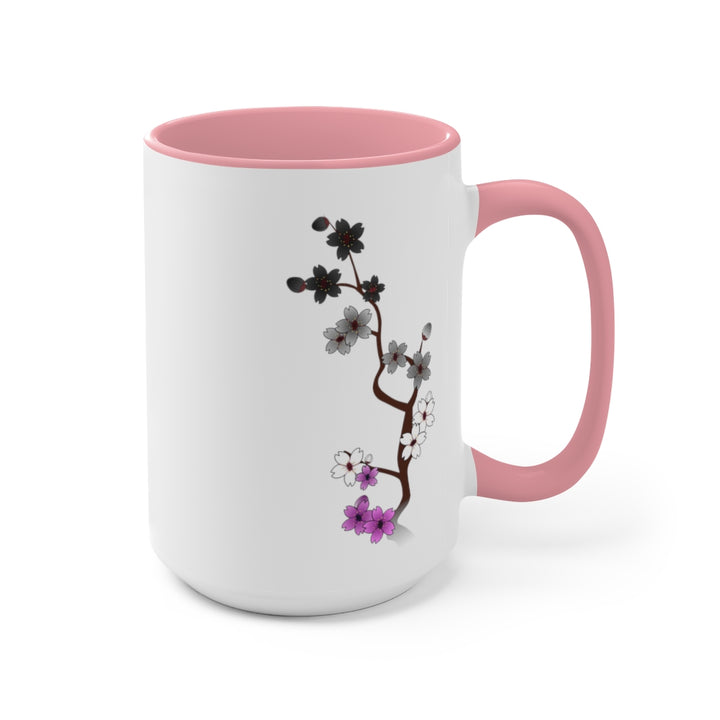 Sakura Asexual Accent Mug