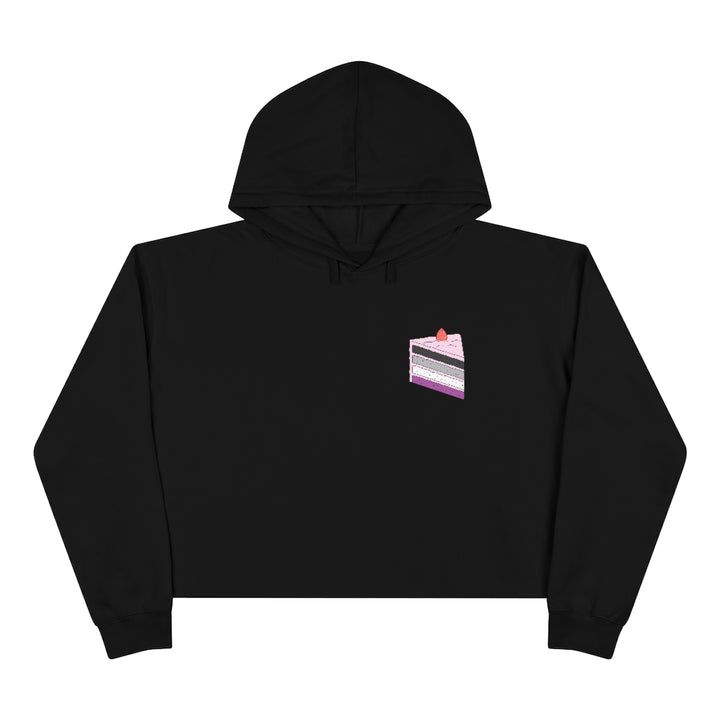 Cake Asexual Crop Hoodie