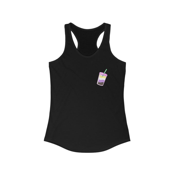 Nonbinary Tank Top Racerback - Boba Tea