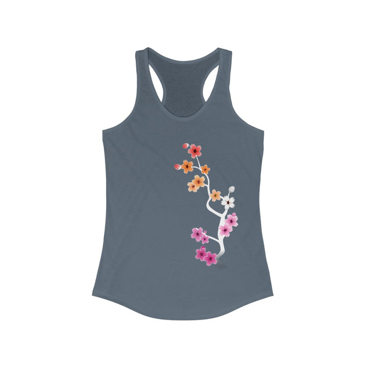 Lesbian Tank Top Racerback - Dark Sakura