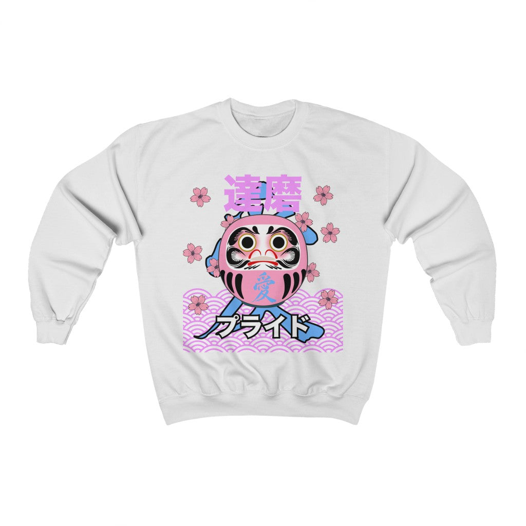 Genderfluid Daruma - Love - Gender Neutral Sweatshirt